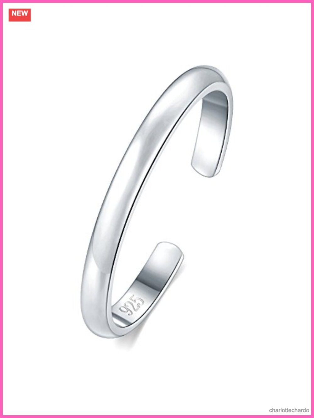 Sterling Silver Adjustable Toe Ring Dainty Minimalist Jewelry Gift